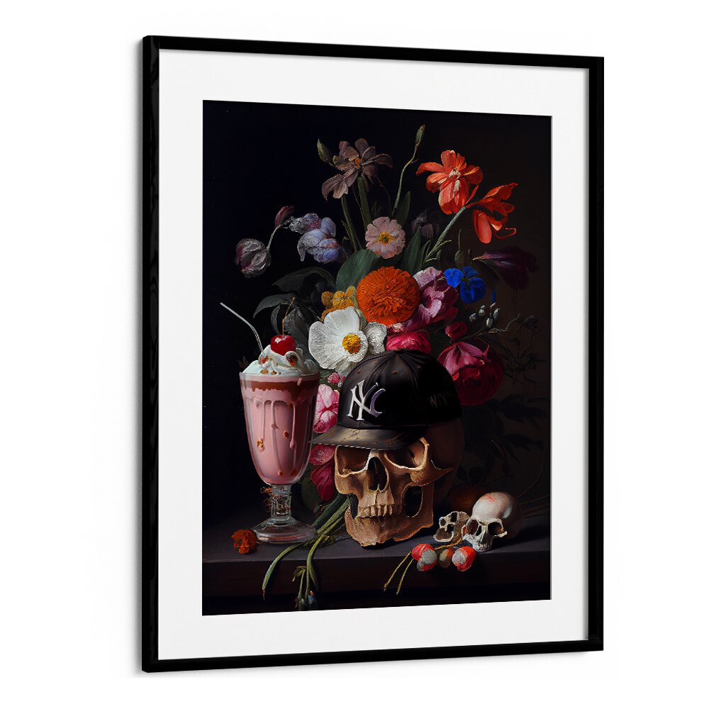 SKULL STILL LIFE BY DIKHOTOMY , ALTERED ART PRINTS