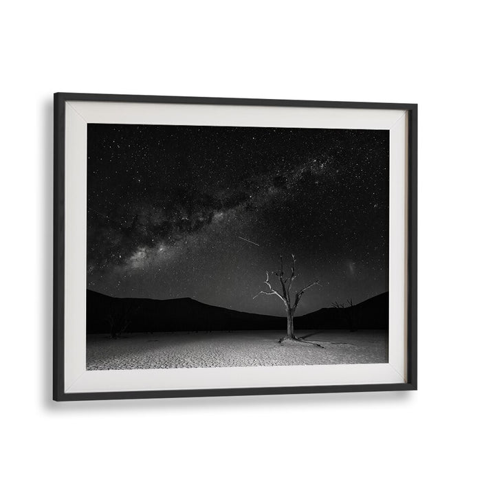 Stunning ORIGINS, PHOTOGRAPHY PRINTS showcasing the Milky Way over Deadvlei, Namibia, by Fegari. Perfect for any space.
