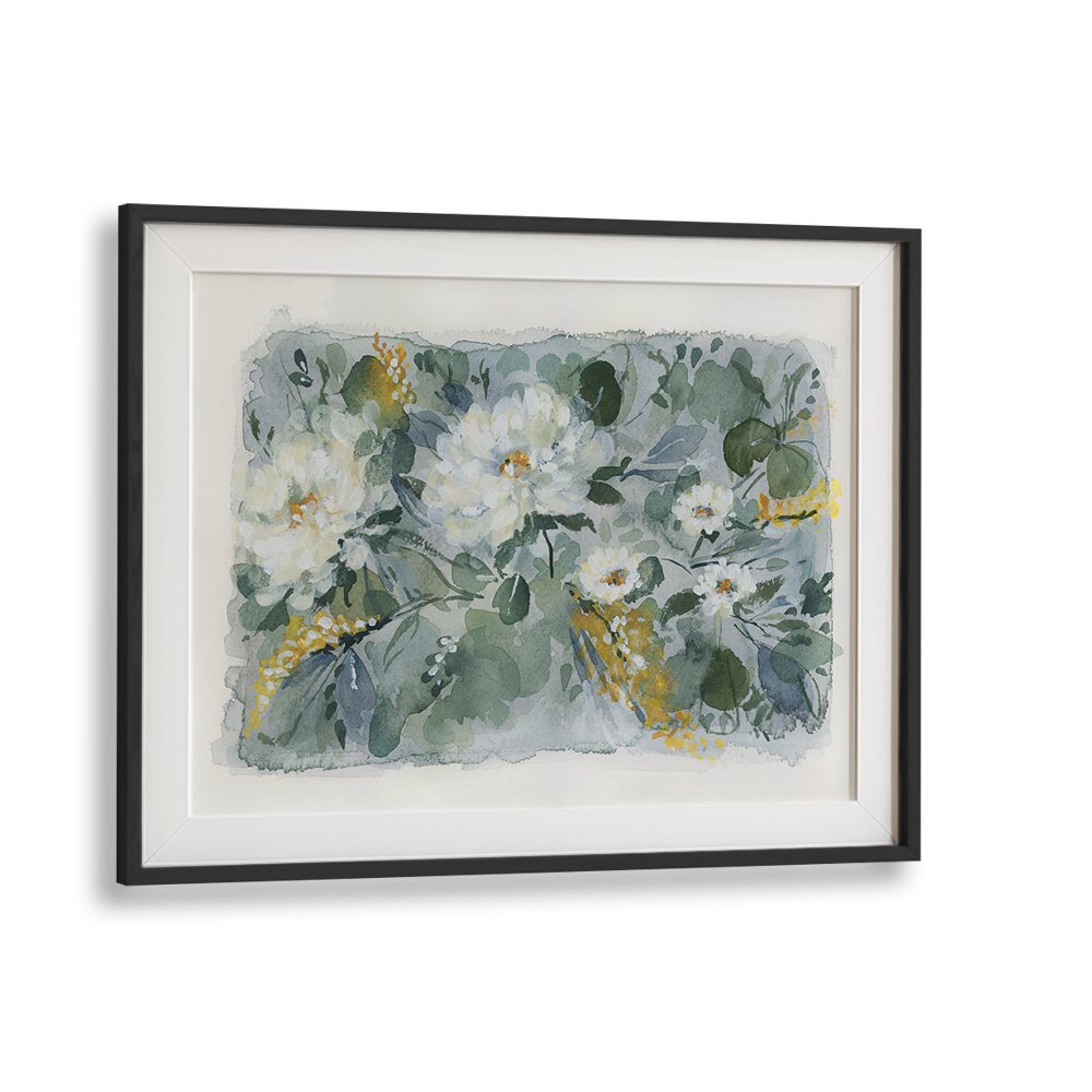 Stunning WHITE BOUQUET artwork featuring elegant white blooms and lush greenery, perfect for any room decor.