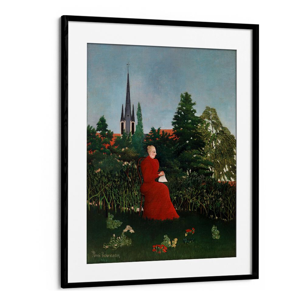 WOMAN IN A LANDSCAPE (1893–1896) , VINTAGE PAINTINGS