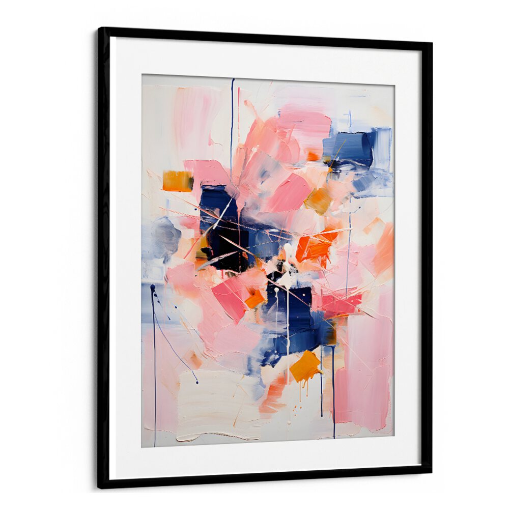 BLUSH INDIGO ABSTRACT PRINT THIRD 4X