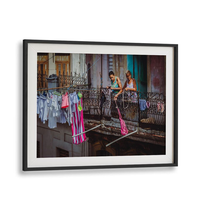 Captivating street scene showcasing "SHOPPING FROM THE BALCONY, PHOTOGRAPHY PRINTS" featuring vibrant urban life.