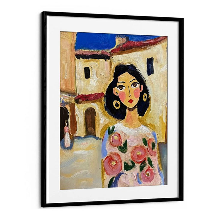Vibrant SPAIN GIRL artwork showcasing Spanish culture, perfect for enhancing your space's style and charm.