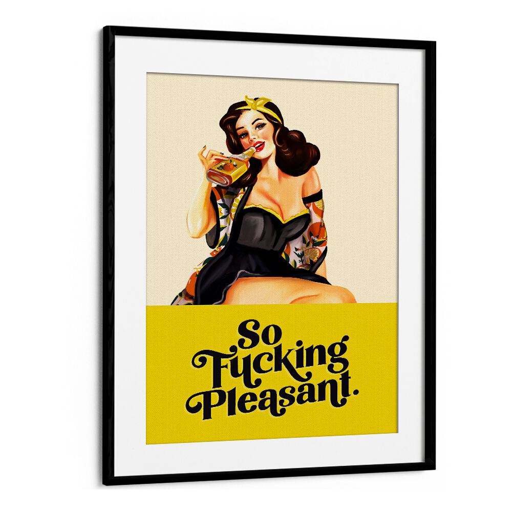 SO FUCKING PLEASANT ART DECO PINUP GIRL BY THE WHISKEY GINGER , WOMEN ILLUSTRATION PAINTINGS