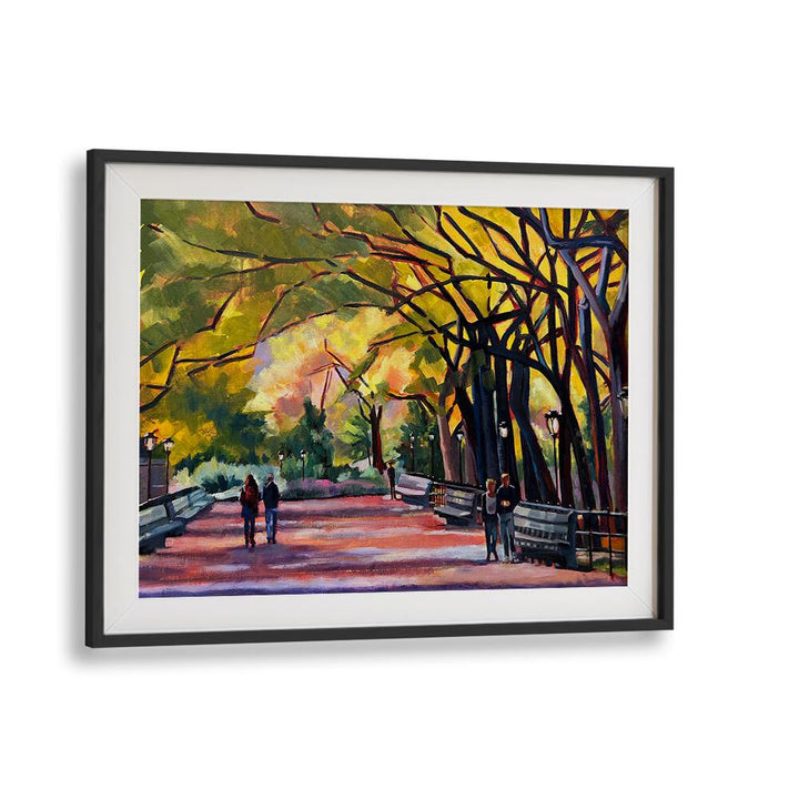 MALL AT CENTRAL PARK , LANDSCAPE PAINTINGS