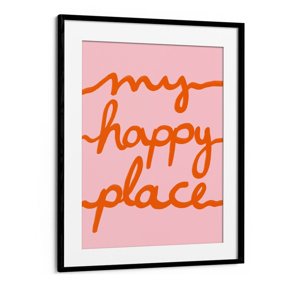 Colorful "MY HAPPY PLACE, KIDS ROOM PAINTINGS" artwork, perfect for brightening up children's spaces.