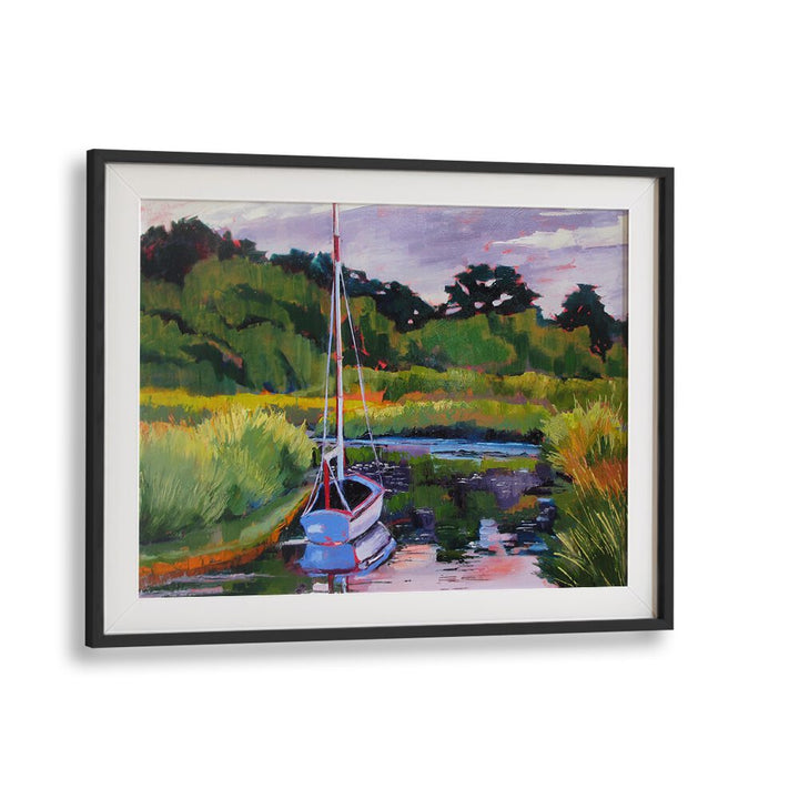 BOAT IN PLEASANT BAY , BEACH PAINTINGS