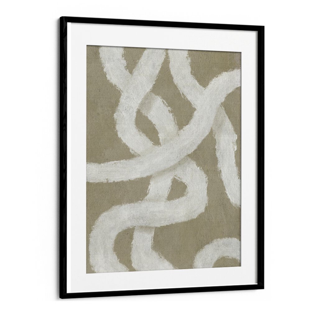 Stylish TWIST, ABSTRACT PAINTINGS featuring intricate white designs on a muted background, perfect for any living space.