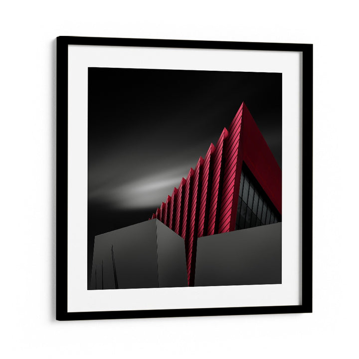 surreal painting - RED STRIPES BUILDING BY XIBIAO HUANG by Asianmonk