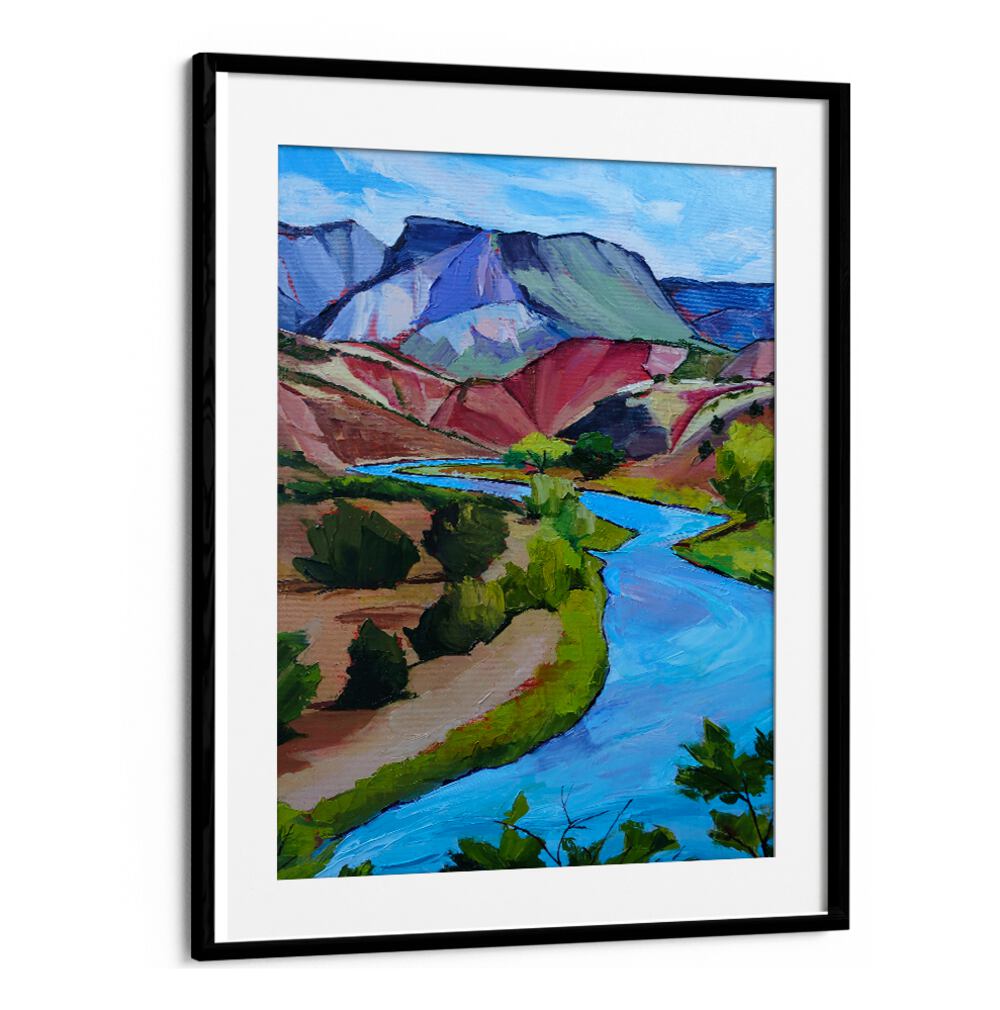NEW MEXICO RIVER , LANDSCAPE PAINTINGS