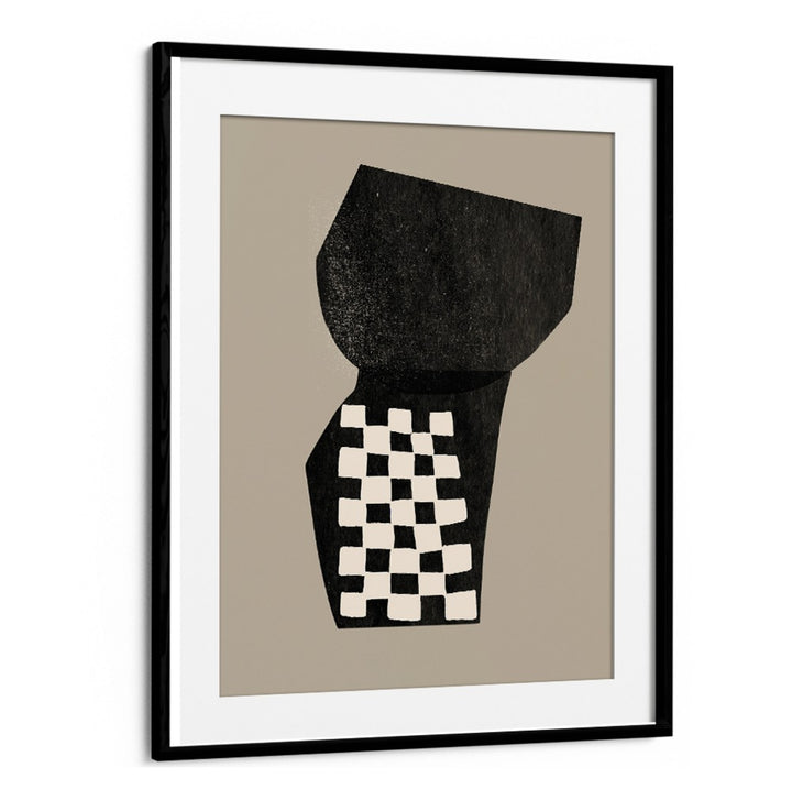 Elegant MODERN BLOCK SHAPES II, ABSTRACT PAINTINGS featuring geometric designs, perfect for enhancing contemporary decor.