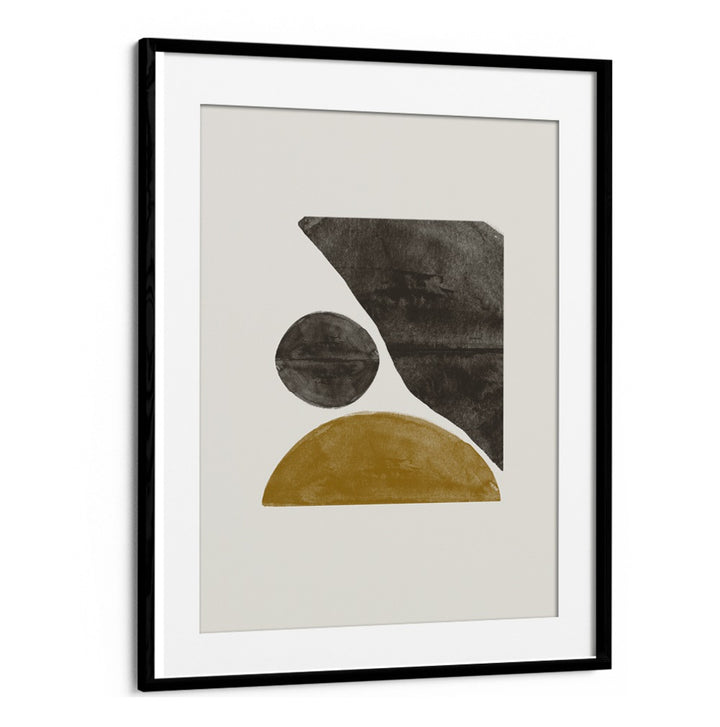 Stylish NEW OBJECTS NO.I, GEOMETRIC ART PRINTS featured in a sleek frame, perfect for modern home decor.