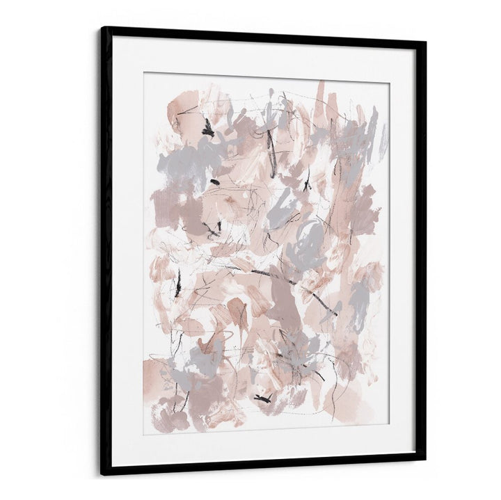 FLORAL ABSTRACT I, ABSTRACT PAINTINGS features vibrant floral motifs in a contemporary style, perfect for any space.