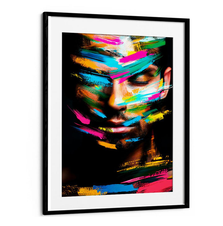 Faceless XI, abstract paintings feature vibrant brush strokes, showcasing Philippe HUGONNARD's innovative style.