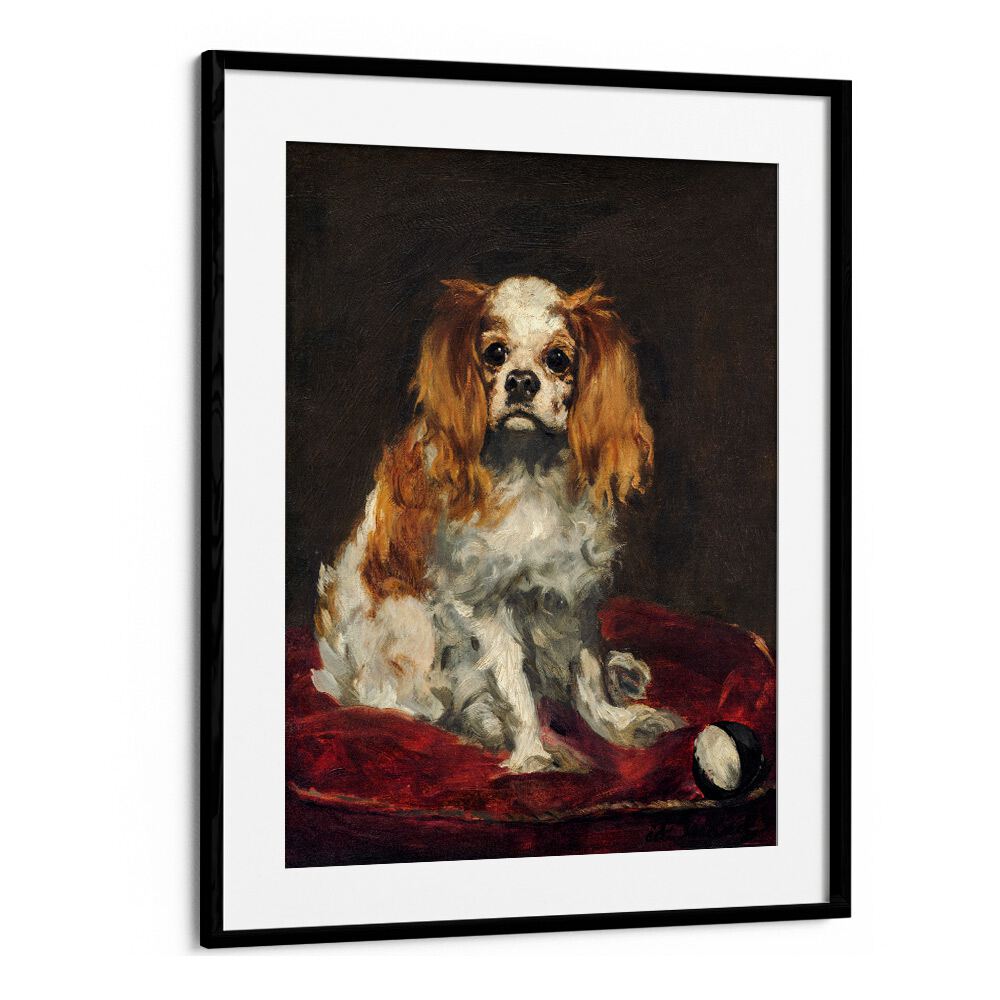 A KING CHARLES SPANIEL (1866) BY EDOUARD MANET , VINTAGE PAINTINGS