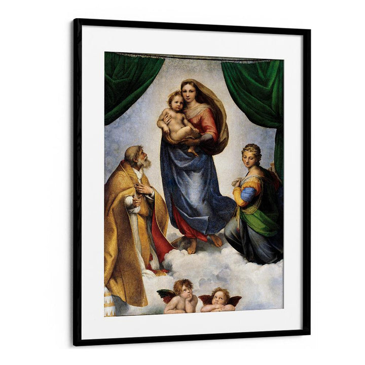 THE SISTINE MADONNA (1512) BY RAPHAEL RAFFAELLO , VINTAGE PAINTINGS