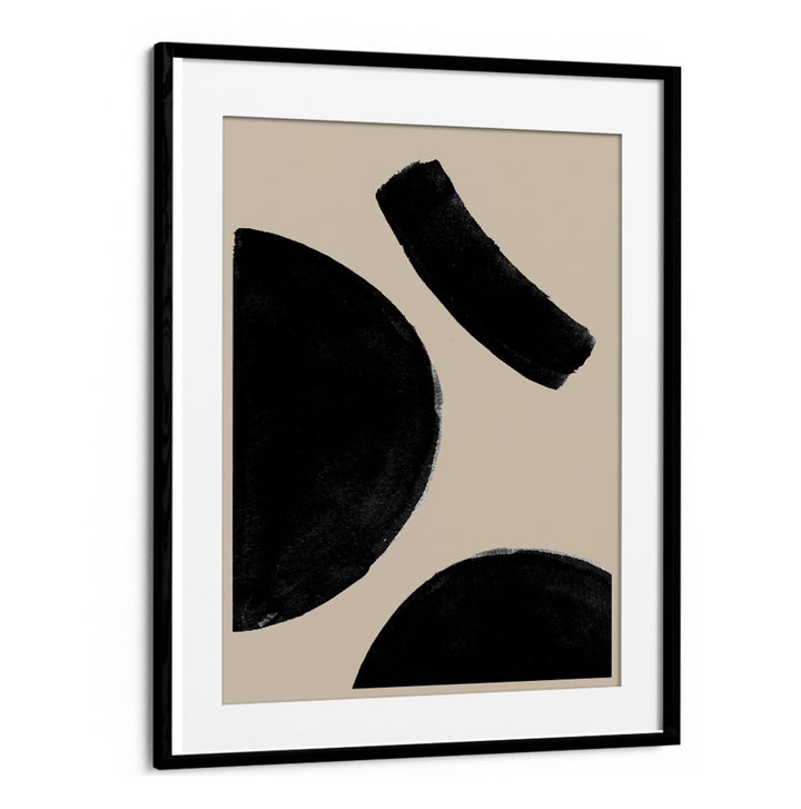 SIMPLE BLACK COMPOSITION  , ABSTRACT PAINTINGS
