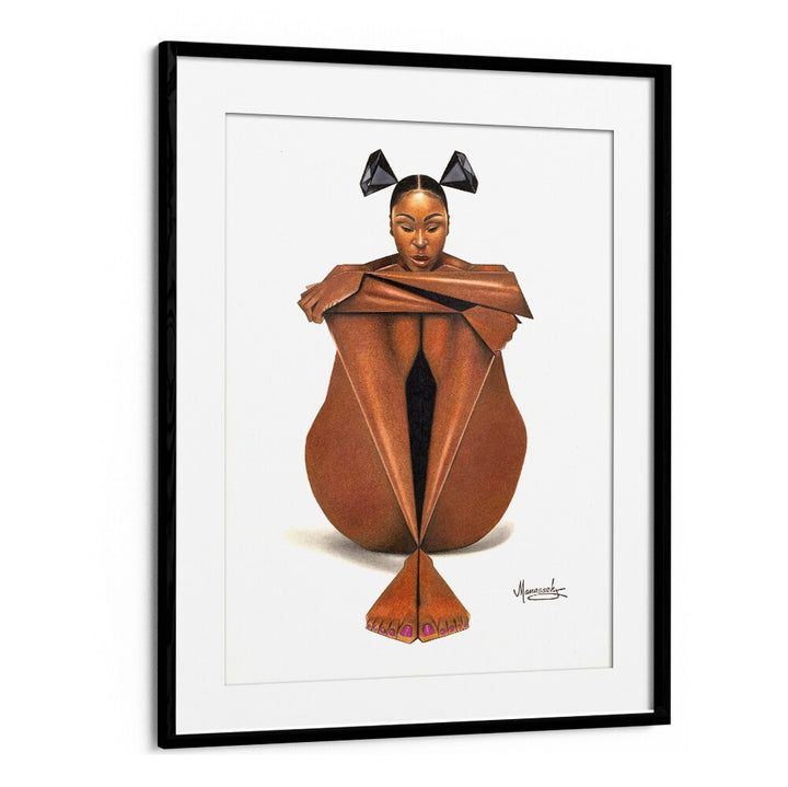 Elegant BLACKDIAMOND, PORTRAITS artwork showcasing a unique figurative illustration, perfect for art lovers.