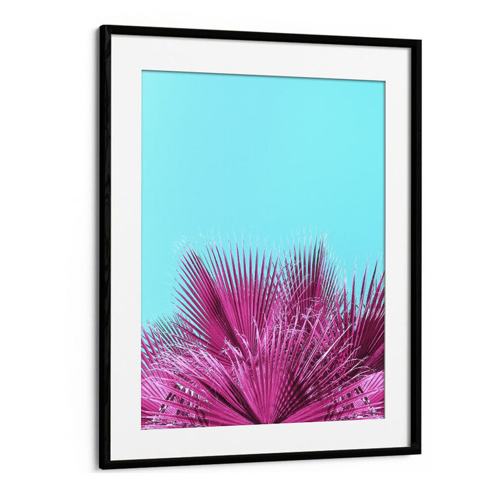 surreal painting - ELECTRIC PINK PALM FRONDS by Asianmonk