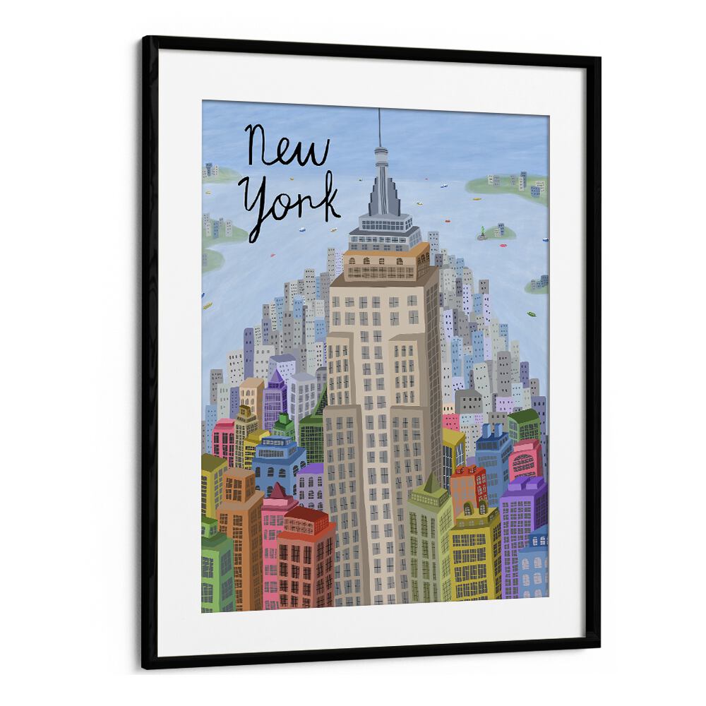 VIEW OF  EMPIRE STATE BUILDING  MANHATTAN BY CARLA DALY, TRAVEL POSTER