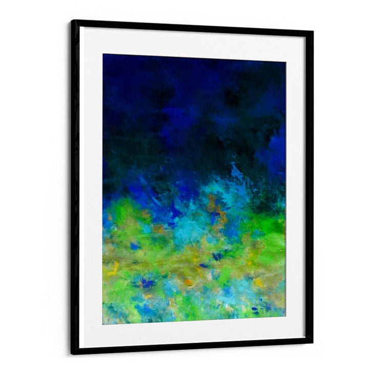 Vibrant TROPICAL WATER, ABSTRACT PAINTINGS with fluid brush strokes, perfect for transforming your living space.