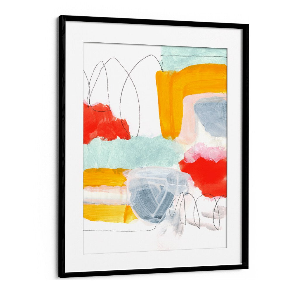 Vibrant colors and shapes define ABSTRACT PAINTING XVI, perfect for elevating your space with modern elegance.