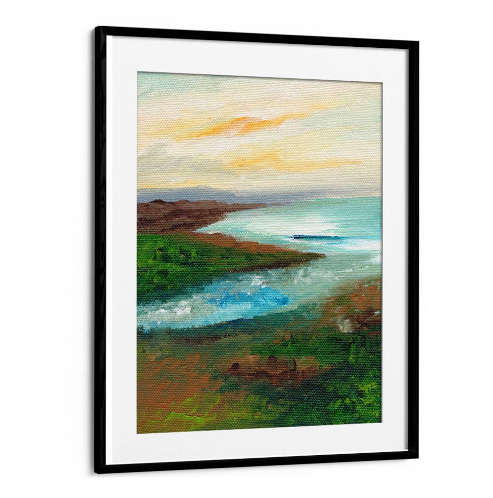 COASTAL SCAPE , LANDSCAPE PAINTINGS
