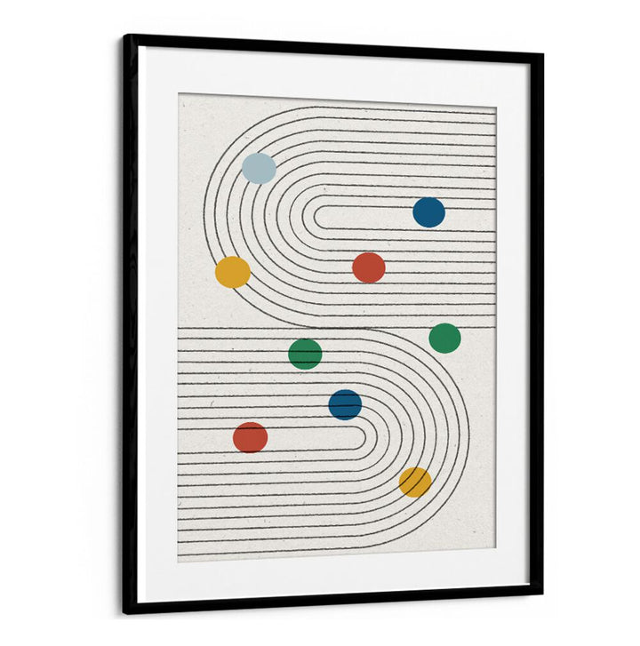 RETRO DOTS BALANCE , ABSTRACT PAINTINGS