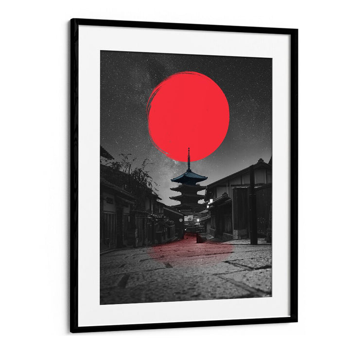 Serene LONELY TEMPLE, JAPANESE PAINTINGS artwork, perfect for enhancing your home decor with mystery and elegance.