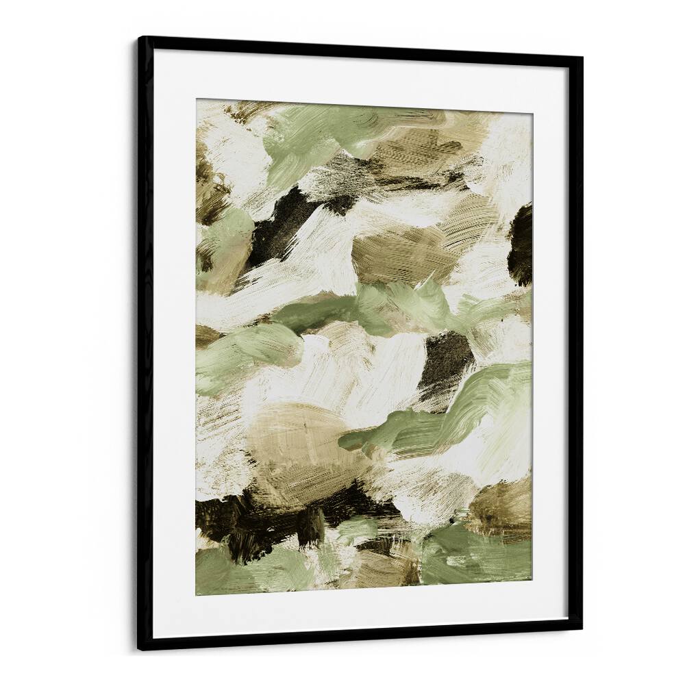 Elevate your decor with ABSTRACT PAINTING VI GREEN, an enchanting piece of calming abstract paintings.