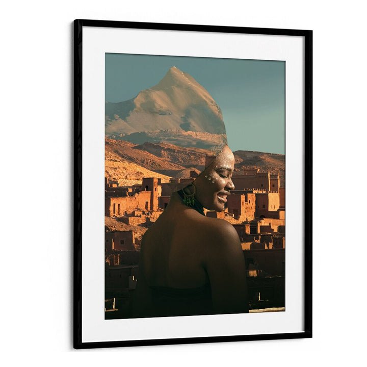 Elegant MOROCCAN QUEEN, AFRICAN ART PAINTINGS showcase rich Moroccan heritage, perfect for modern living spaces.