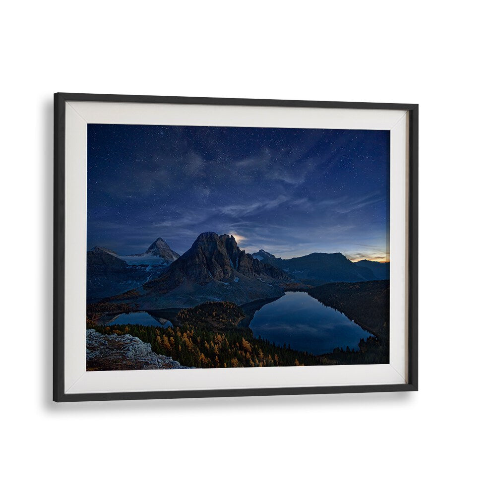 Transform your space with STARRY NIGHT AT MOUNT ASSINIBOINE , PHOTOGRAPHY PRINTS showcasing a stunning starry sky.