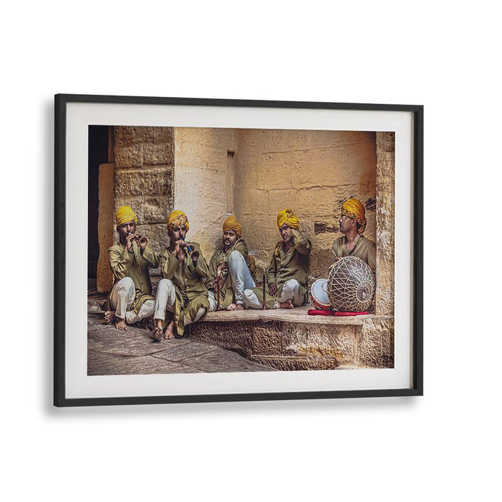 Colorful musicians captured in action, showcasing the essence of life with TIRED BAND, PHOTOGRAPHY PRINTS.
