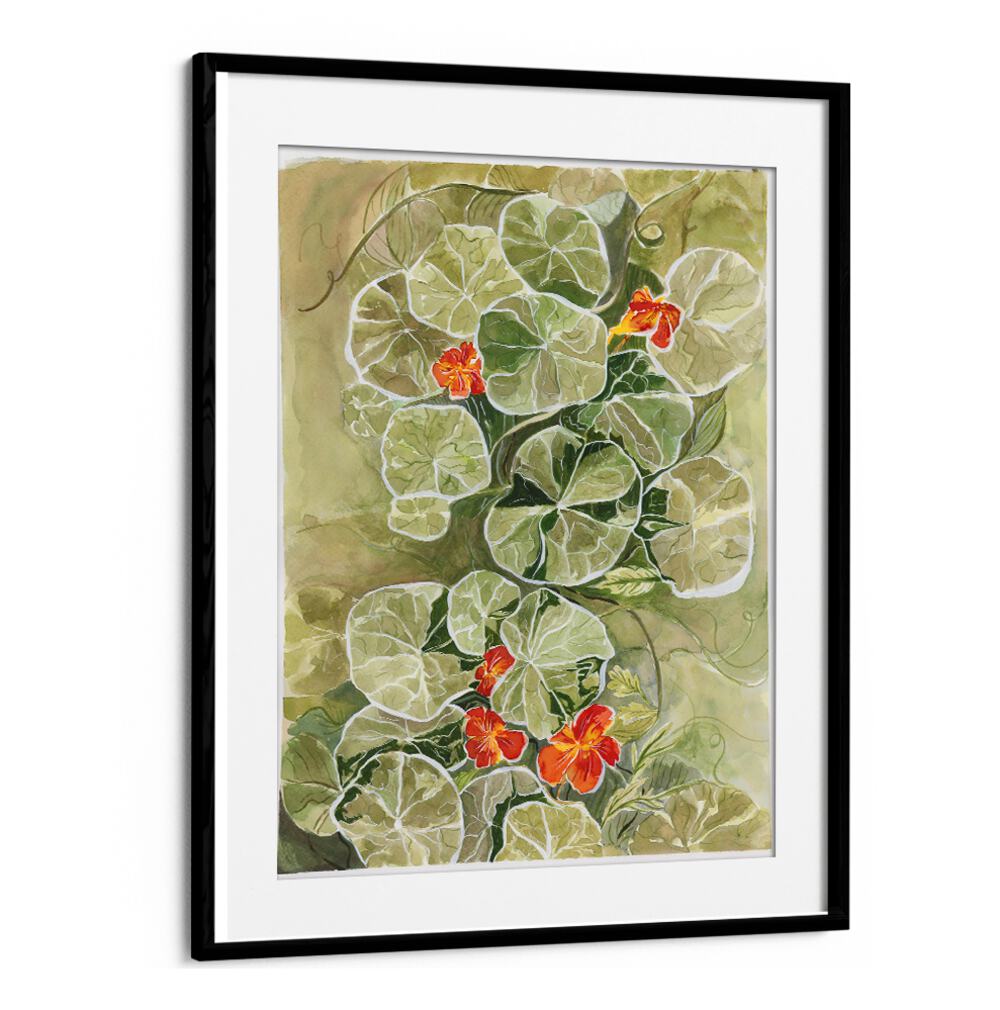 Enhance your decor with the vibrant NASTURTIUM TAPESTRY, showcasing intricate designs and lively colors.
