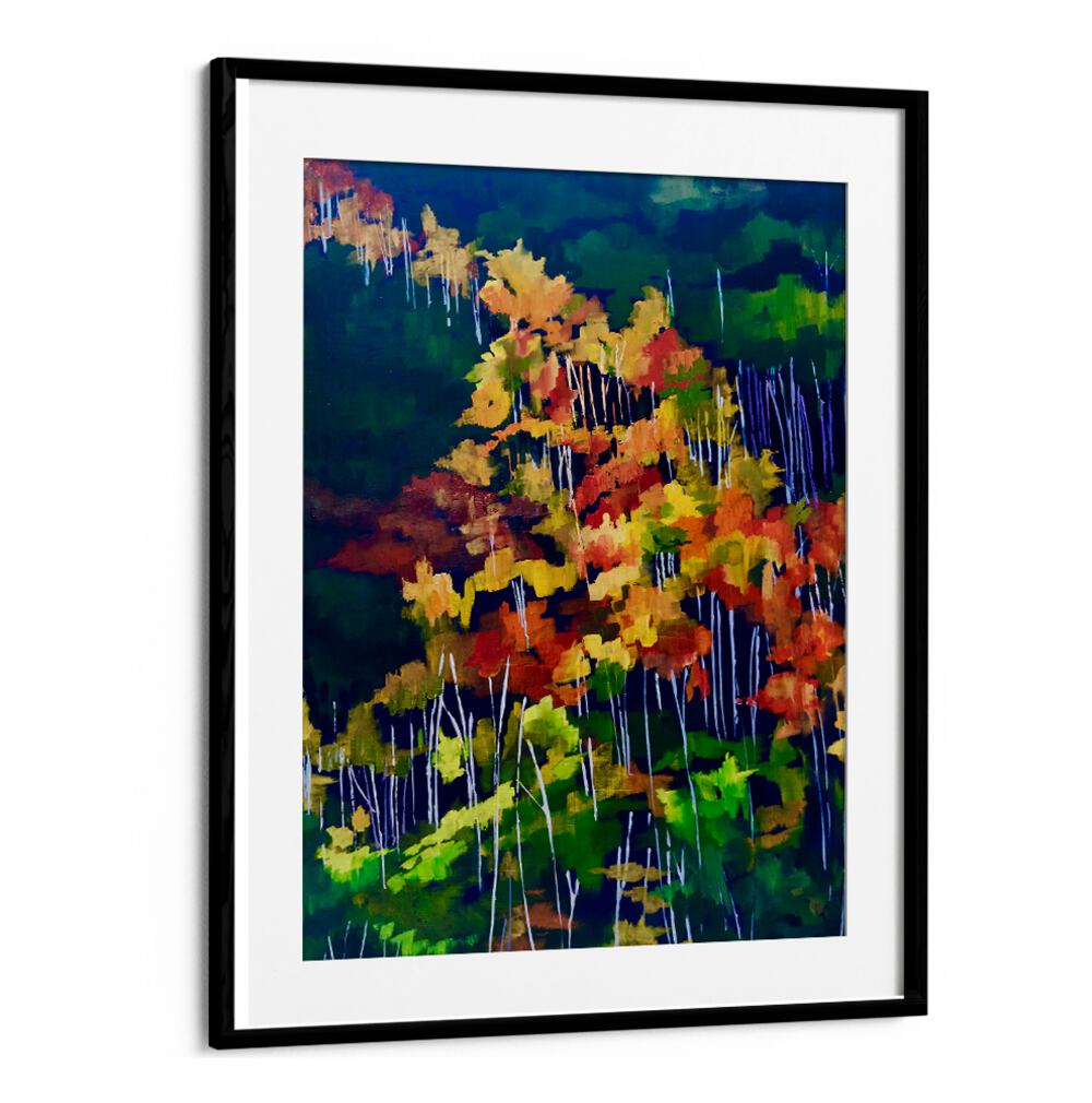 DESCENDING THE HILLSIDE , LANDSCAPE PAINTINGS
