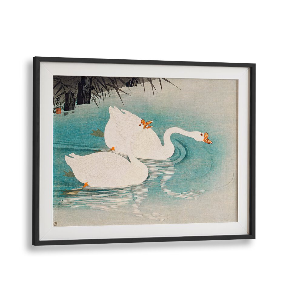 GEESE AMID REEDS (1928) , JAPANESE PAINTINGS , JAPANESE ART PRINTS