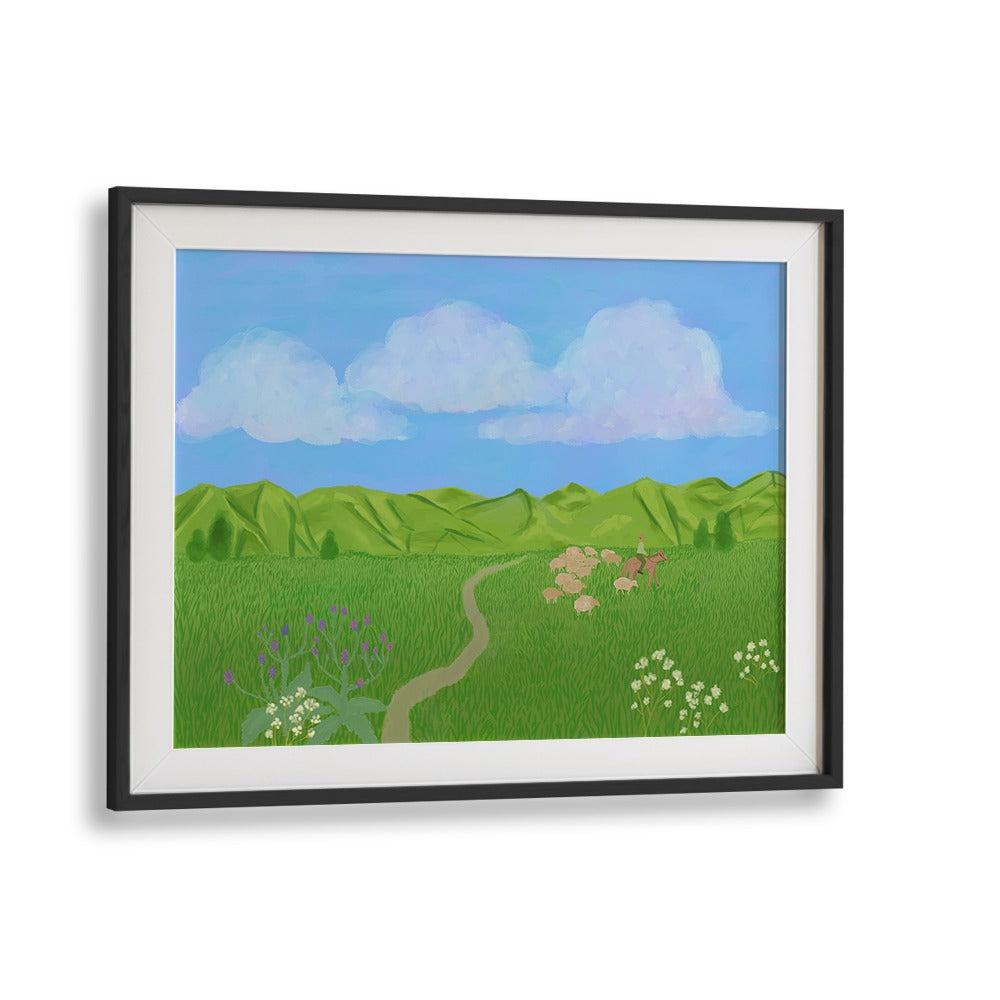 SUMMER JOURNEY , LANDSCAPE ART PRINTS , LANDSCAPE PAINTINGS