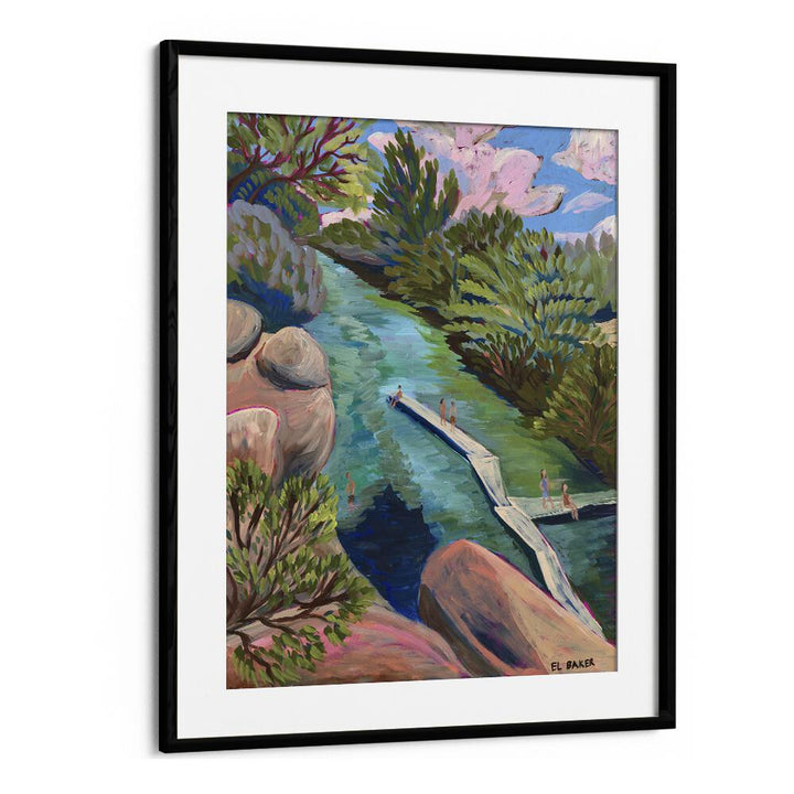 Eleanor Baker painting - WATERING HOLE PRINT by Asianmonk