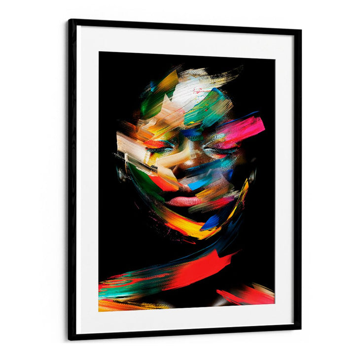 Vibrant colors blend together in the FACELESS VI, ABSTRACT PAINTINGS by Philippe HUGONNARD, showcasing innovative artistry.