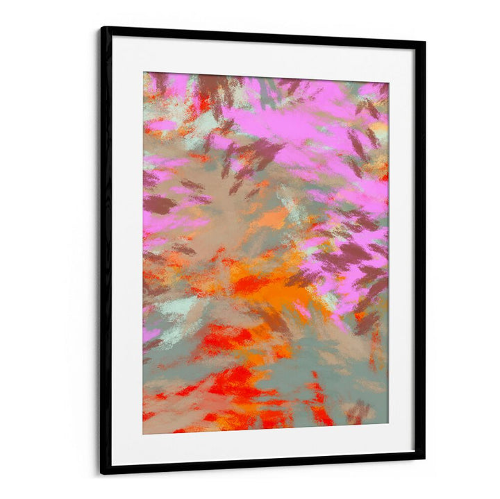 Vibrant abstract artwork "LAZY SUMMER DAYS I, ABSTRACT PAINTINGS" adds warmth and tranquility to your decor.