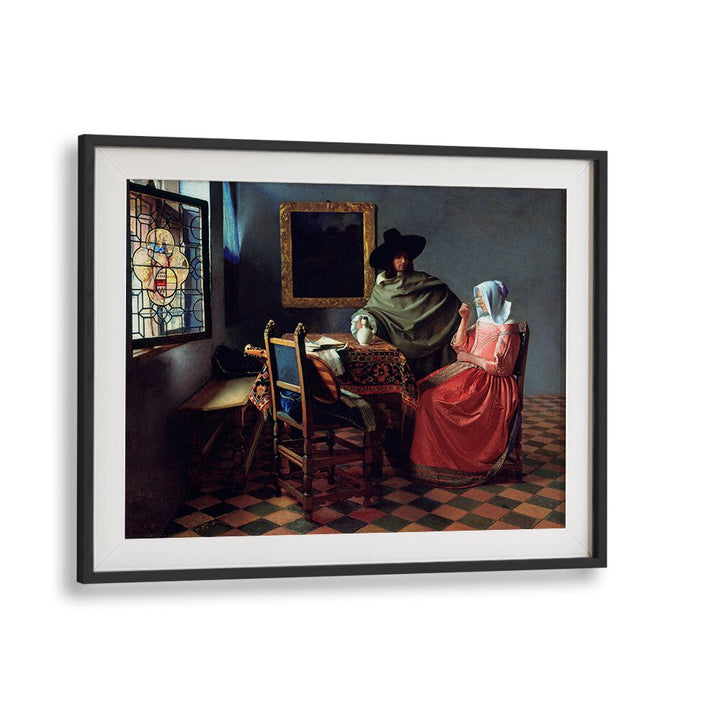 THE WINE GLASS (CA. 1658 –1660) BY JOHANNES VERMEER, VINTAGE PAINTINGS