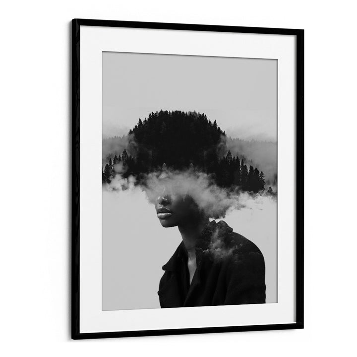 FOGGY THOUGHTS, SURREAL ART PRINTS blend nature and contemplation for a stunning mental clarity experience.