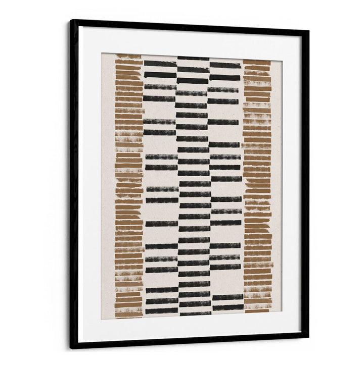 Stylish LINO CUT PATTERN NO.2, GEOMETRIC ART PRINTS showcase modern elegance in a framed abstract design.