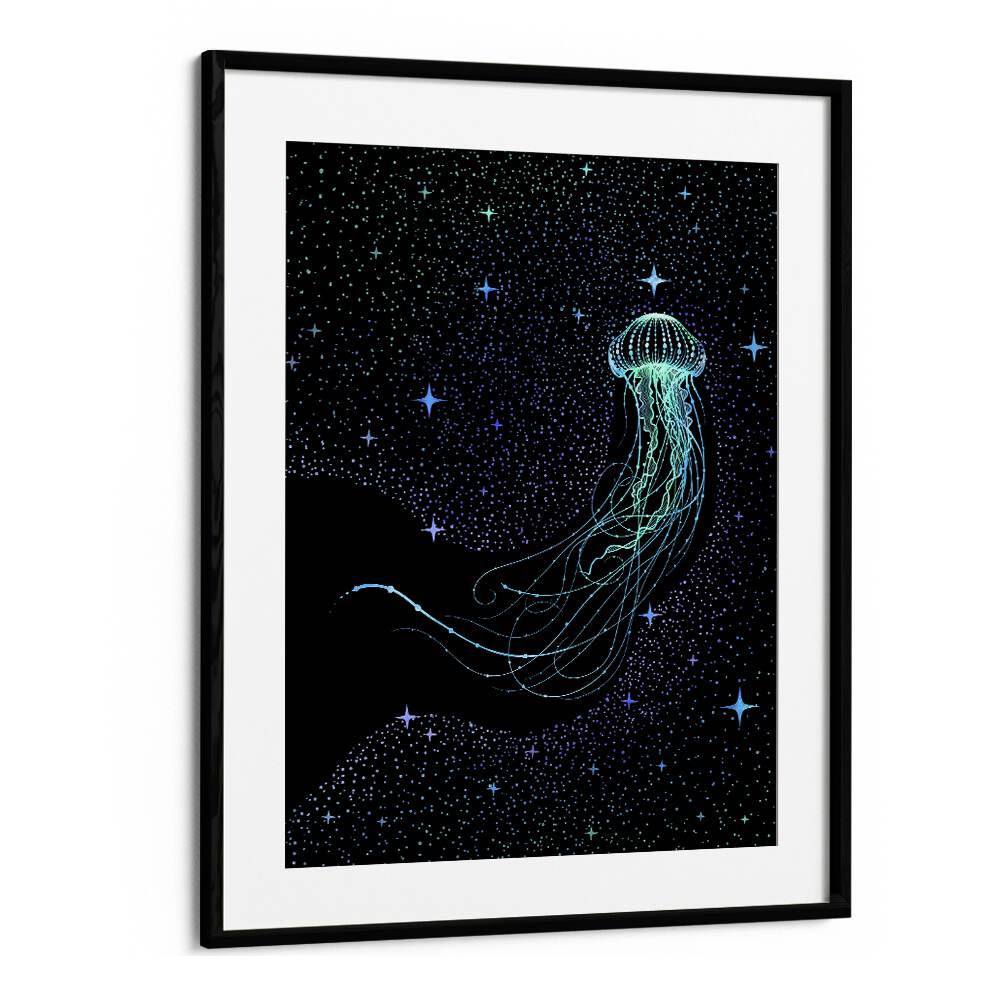 STARRY JELLYFISH COLORED BY ALIRIZA ÇAKIR SURREAL PAINTINGS, SURREAL ART