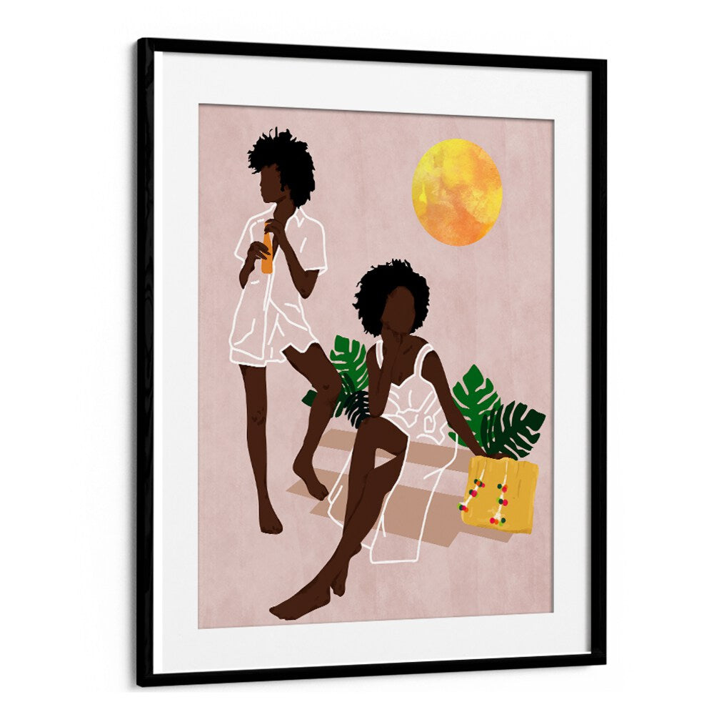 SUNLIT QUEENS , BOHO ART PAINTINGS