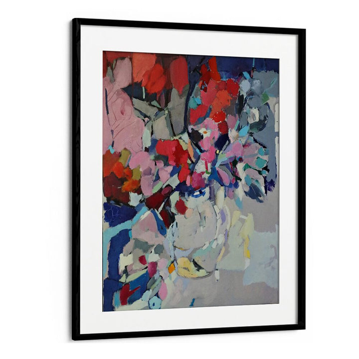 Colorful floral design in ABSTRACT C, ABSTRACT PAINTINGS, enhancing any space with vibrant artistry.