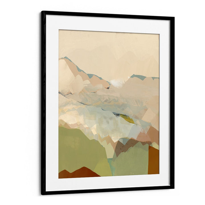 PEACHY MOUNTAIN RANGE I, LANDSCAPE PAINTINGS features serene colors, perfect for enhancing your home decor.