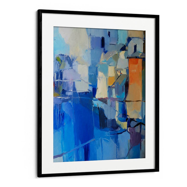 Vibrant ORANGE FORTRESS, ABSTRACT PAINTINGS enhance any space with bold colors and modern art elegance.