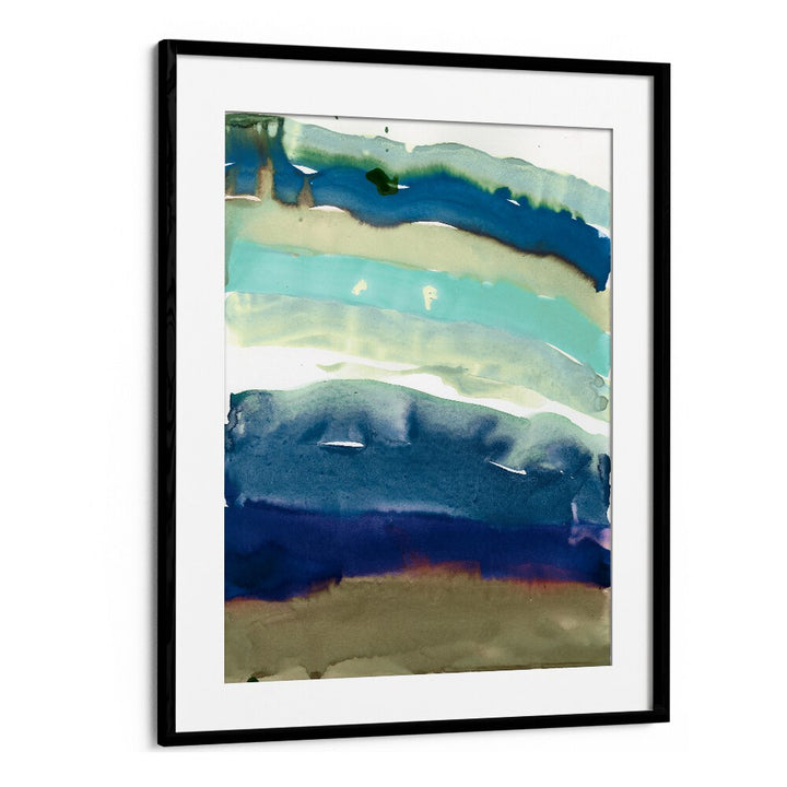 Vibrant abstract painting representing THE LAYERS OF THE EARTH, ideal for geology enthusiasts and educators.