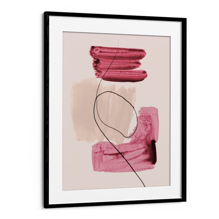 Abstract Lines and Shapes No.1, abstract paintings showcasing modern aesthetics with harmonious colors and lines.